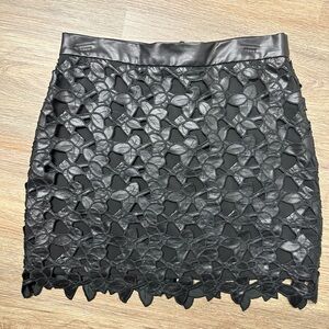 Sam Edelman faux leather cutout mini skirt